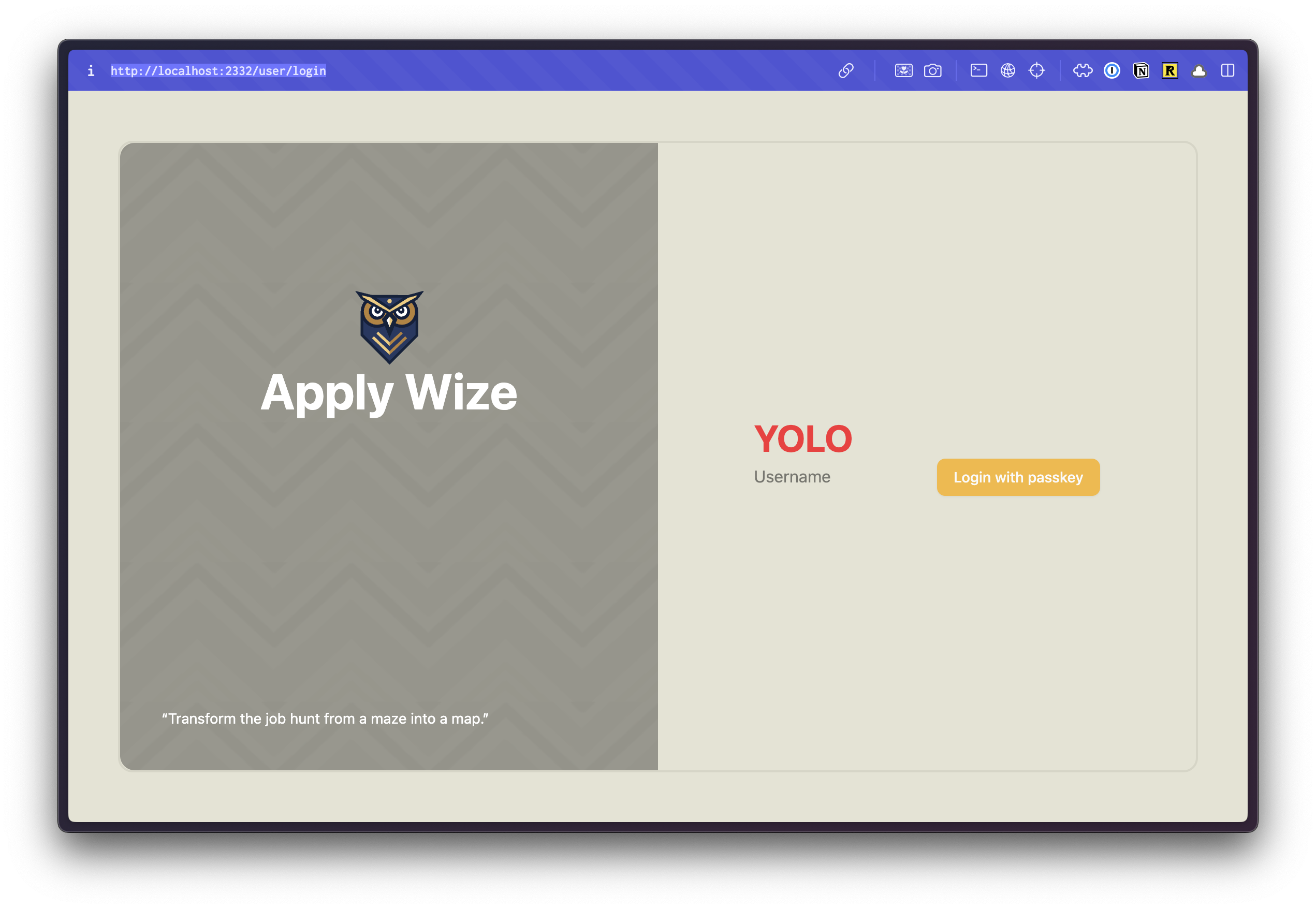 Screenshot of the logo being placed high of the left side of the page
