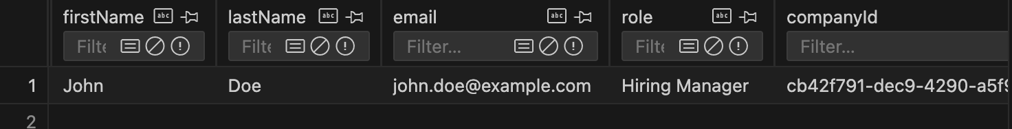A screenshot from SQLite Preview in VSCode